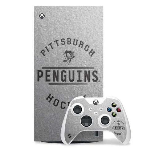NHL Pittsburgh Penguins Black Text Xbox Series X Skins