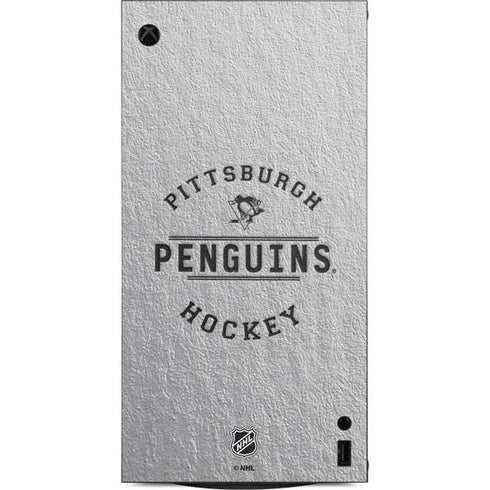NHL Pittsburgh Penguins Black Text XBox Series X Digital Edition Console Skin