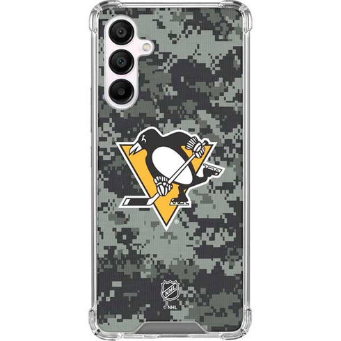 NHL Pittsburgh Penguins Camo Galaxy A16 5G Clear Case