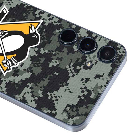 NHL Pittsburgh Penguins Camo Galaxy A35 5G Skin