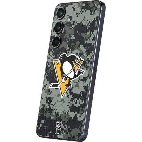 NHL Pittsburgh Penguins Camo Galaxy S25 Plus Skin