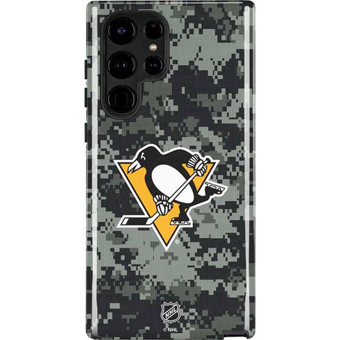 NHL Pittsburgh Penguins Camo Galaxy S25 Ultra Impact Case