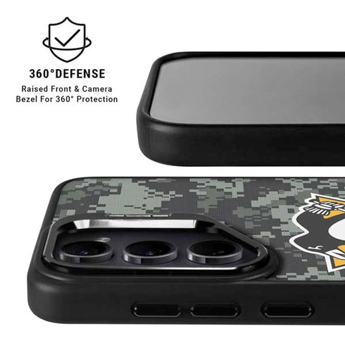 NHL Pittsburgh Penguins Camo Galaxy S25 Ultra Kickstand Case