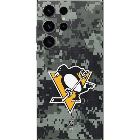 NHL Pittsburgh Penguins Camo Galaxy S25 Ultra Skin