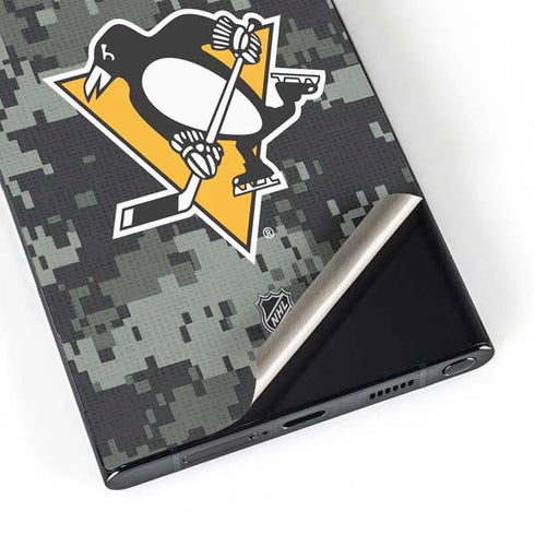 NHL Pittsburgh Penguins Camo Galaxy S24 Ultra Skin