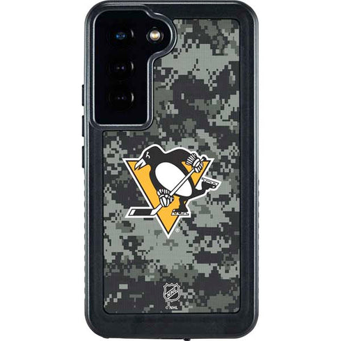 NHL Pittsburgh Penguins Camo Galaxy S24 Waterproof Case