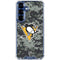 NHL Pittsburgh Penguins Camo Galaxy S25 Clear Case