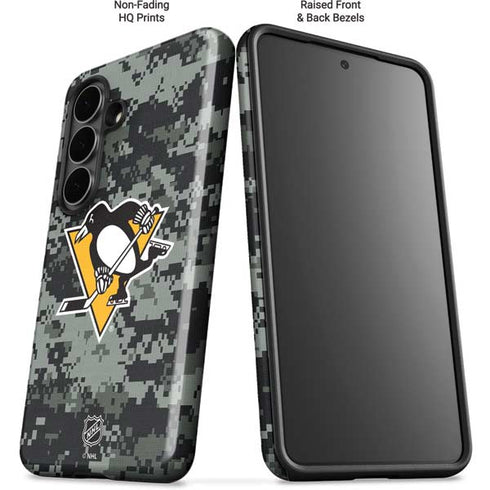 NHL Pittsburgh Penguins Camo Galaxy S26 Plus Impact Case