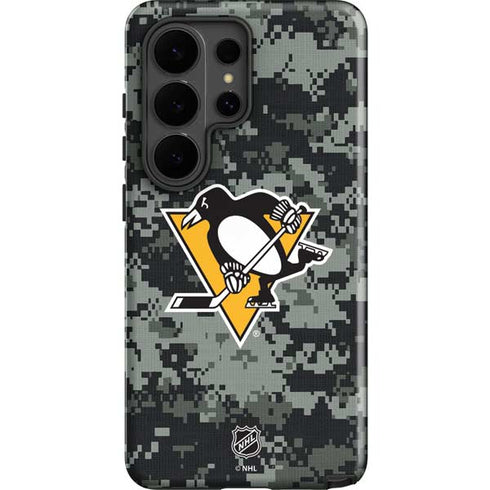 NHL Pittsburgh Penguins Camo Galaxy S26 Ultra Impact Case