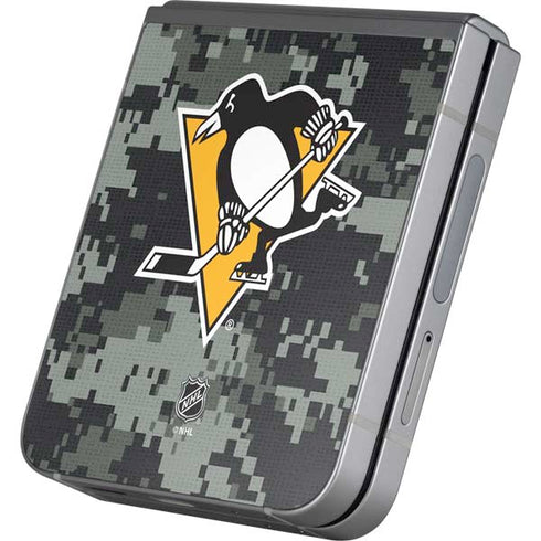 NHL Pittsburgh Penguins Camo Galaxy Z Flip6 Skin
