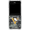 NHL Pittsburgh Penguins Camo Galaxy Z Flip6 Clear Case