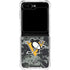 NHL Pittsburgh Penguins Camo Galaxy Z Flip6 Clear Case
