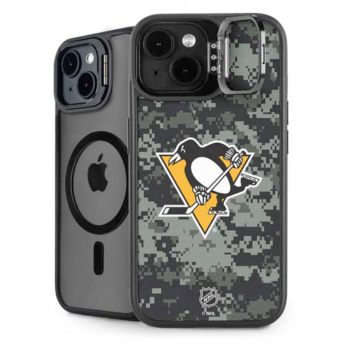 NHL Pittsburgh Penguins Camo iPhone 14 Kickstand Case