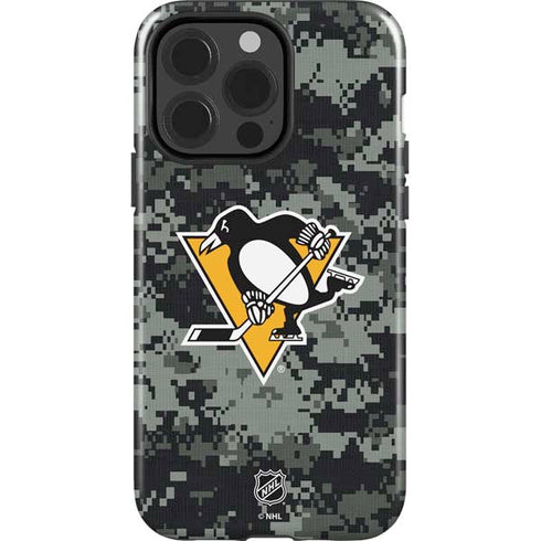 NHL Pittsburgh Penguins Camo iPhone 15 Pro Impact Case