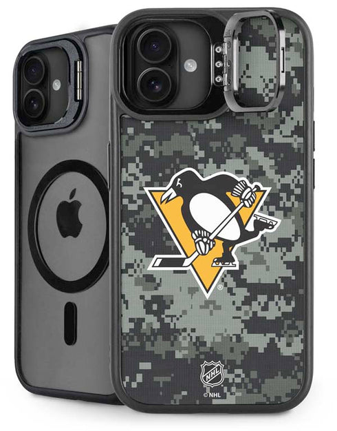 NHL Pittsburgh Penguins Camo iPhone 16 Kickstand Case