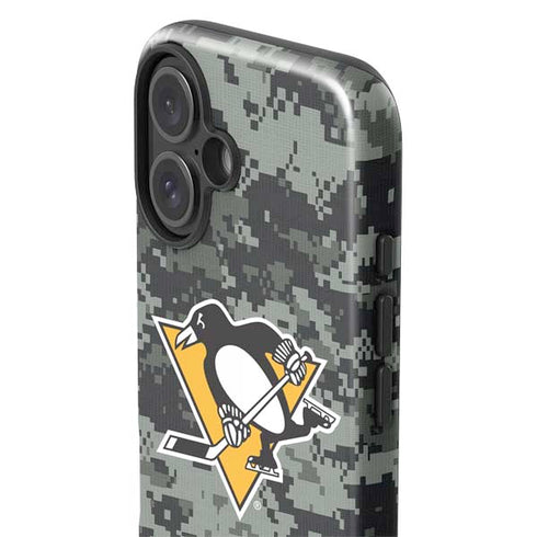 NHL Pittsburgh Penguins Camo iPhone 16 Plus Impact Case