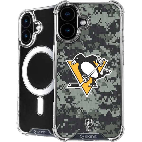 NHL Pittsburgh Penguins Camo iPhone 16 Plus MagSafe Case