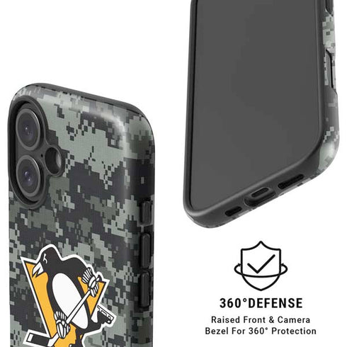 NHL Pittsburgh Penguins Camo iPhone 16 Plus Magsafe Impact Case