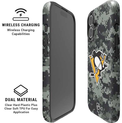 NHL Pittsburgh Penguins Camo iPhone 16 Plus Magsafe Impact Case