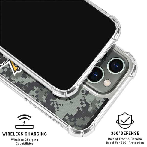 NHL Pittsburgh Penguins Camo iPhone 16 Pro Clear Case