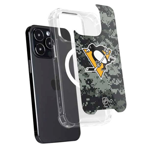 NHL Pittsburgh Penguins Camo iPhone 16 Pro MagSafe Case