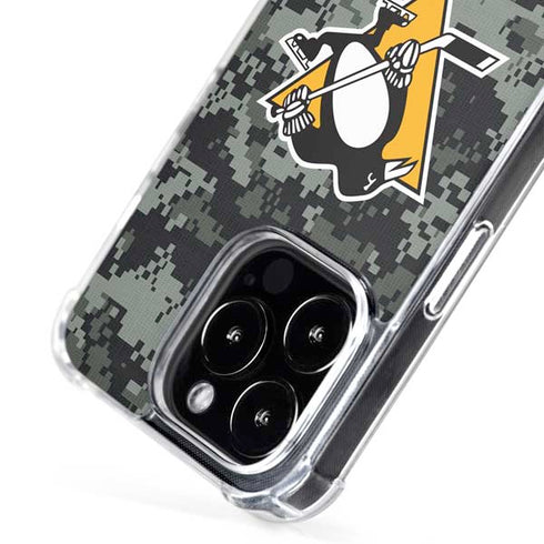 NHL Pittsburgh Penguins Camo iPhone 16 Pro MagSafe Case