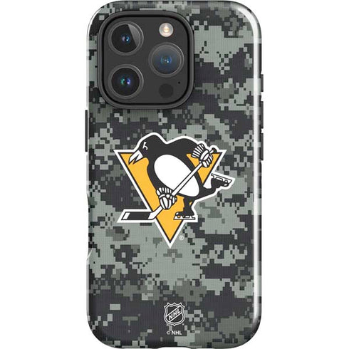 NHL Pittsburgh Penguins Camo iPhone 16 Pro Max Impact Case