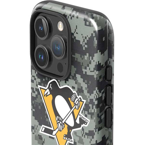 NHL Pittsburgh Penguins Camo iPhone 16 Pro Max Impact Case
