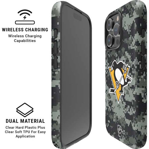NHL Pittsburgh Penguins Camo iPhone 16 Pro Max Magsafe Impact Case