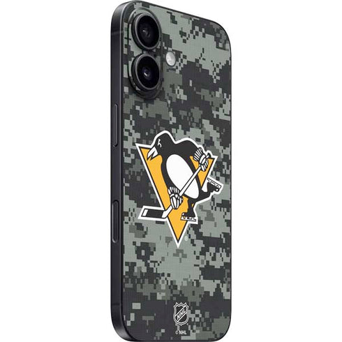 NHL Pittsburgh Penguins Camo iPhone 16 Skin