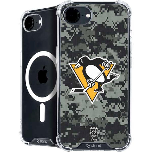 NHL Pittsburgh Penguins Camo iPhone 16e MagSafe Case