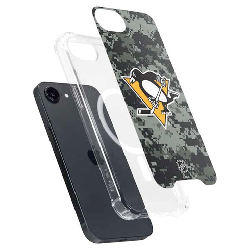 NHL Pittsburgh Penguins Camo iPhone 16e MagSafe Case