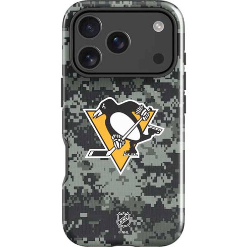 NHL Pittsburgh Penguins Camo iPhone 18 Pro Impact Case