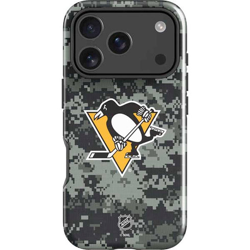 NHL Pittsburgh Penguins Camo iPhone 18 Pro Max Impact Case