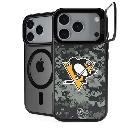 NHL Pittsburgh Penguins Camo iPhone 18 Pro Max Kickstand Case