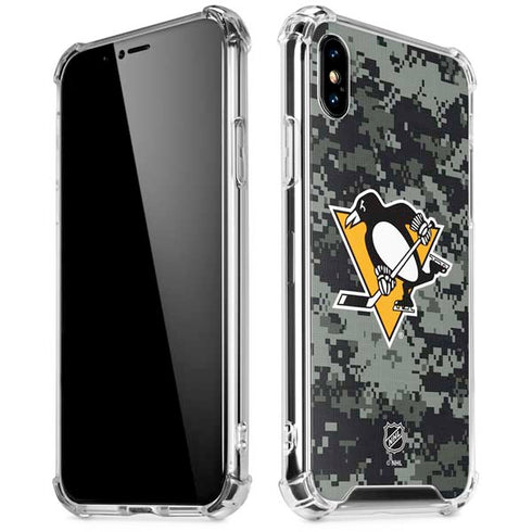NHL Pittsburgh Penguins Camo iPhone X/XS Clear Case