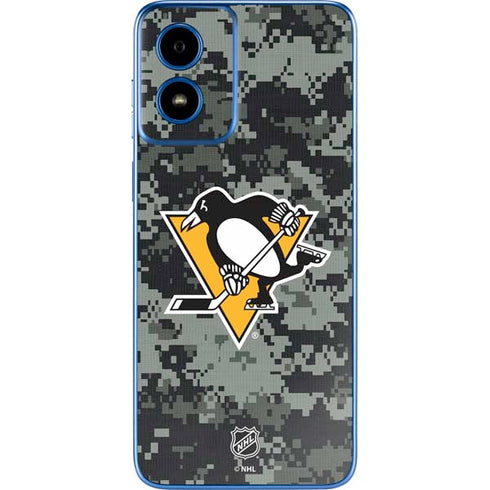 NHL Pittsburgh Penguins Camo Moto G Play 4G (2024) Skin