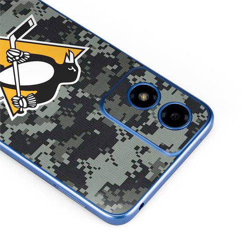 NHL Pittsburgh Penguins Camo Moto G Play 4G (2024) Skin