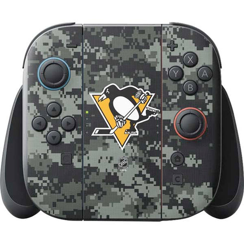 NHL Pittsburgh Penguins Camo Nintendo Switch 2 (2025) with Joy-Con Skin