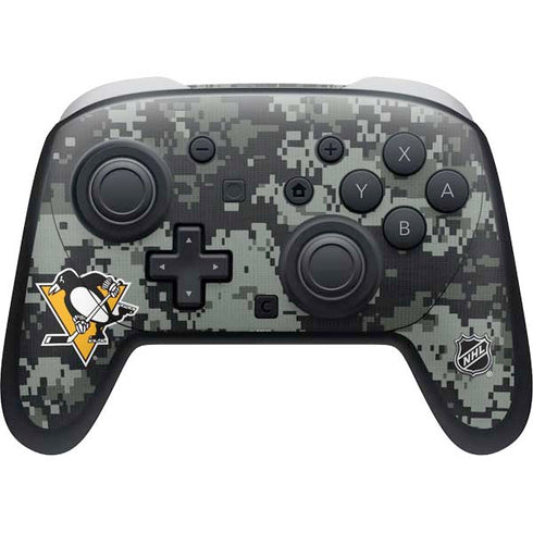 NHL Pittsburgh Penguins Camo Nintendo Switch 2 (2025) Pro Controller Skin