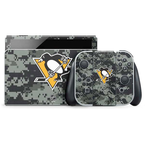 NHL Pittsburgh Penguins Camo Nintendo Skins