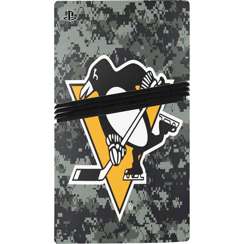 NHL Pittsburgh Penguins Camo PS5 Pro Console Skin