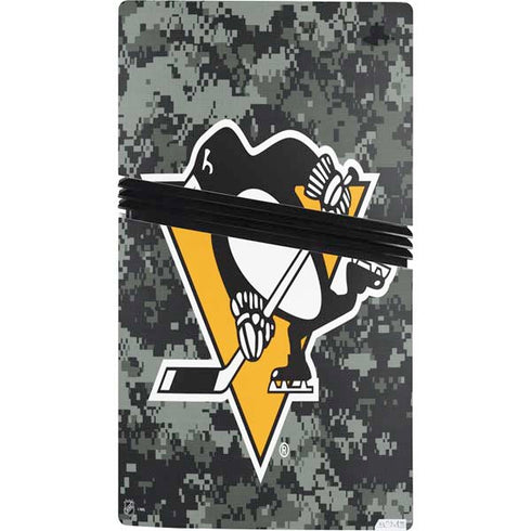 NHL Pittsburgh Penguins Camo PS5 Pro Console Skin