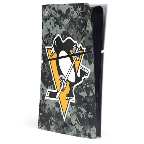 NHL Pittsburgh Penguins Camo PS5 Slim Digital Edition Console Skin