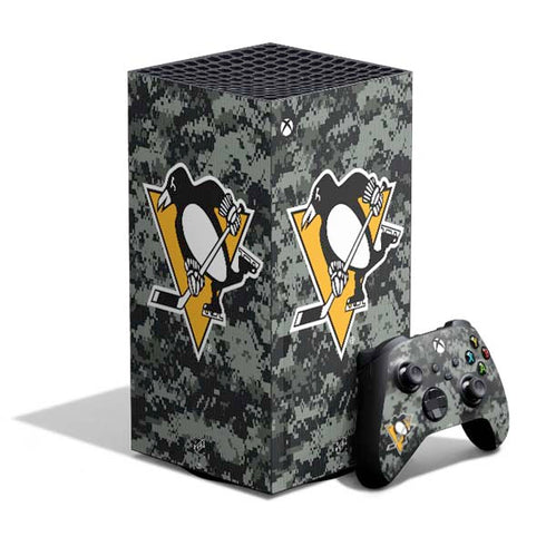 NHL Pittsburgh Penguins Camo XBox Series X Digital Edition Bundle Skin