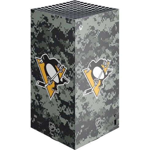 NHL Pittsburgh Penguins Camo XBox Series X Digital Edition Console Skin
