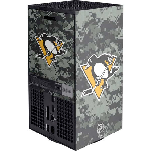 NHL Pittsburgh Penguins Camo XBox Series X Digital Edition Console Skin