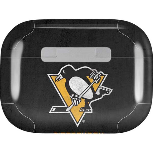 NHL Pittsburgh Penguins Distressed AirPods Skins