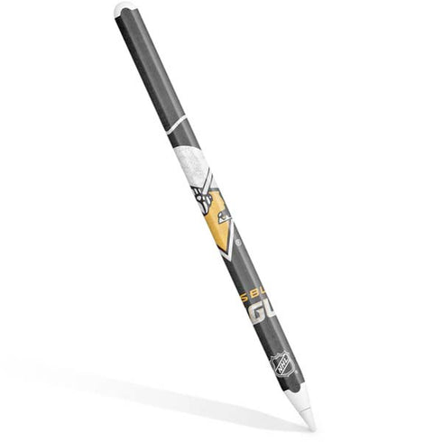 NHL Pittsburgh Penguins Distressed Apple Pencil (2nd Gen 2019) Skin