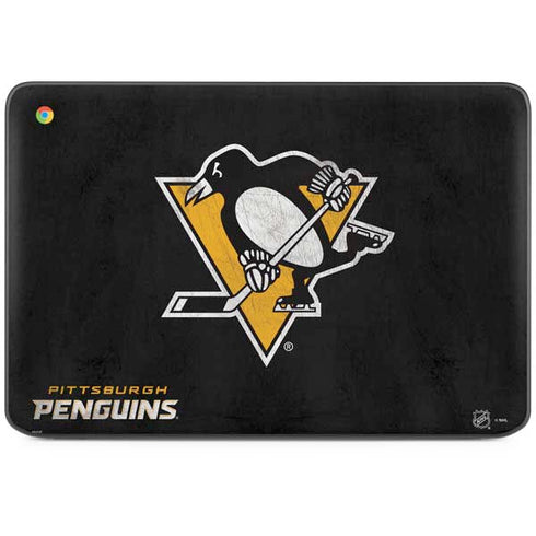 NHL Pittsburgh Penguins Distressed HP Chromebook Skin